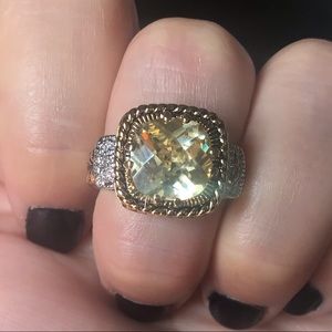 Lia Sophia Lemon Drop ring